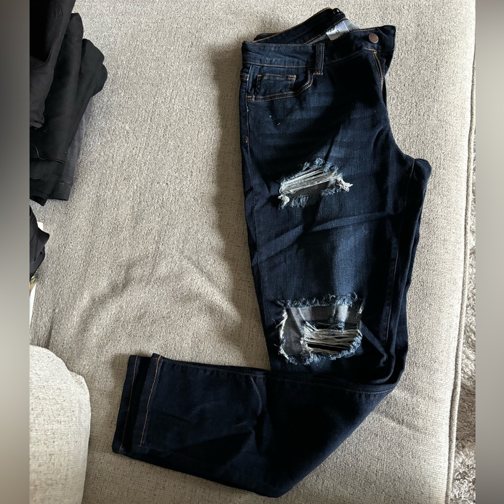 Fashion Nova high rise blue jeans